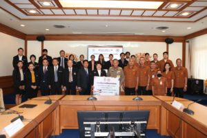 Read more about the article พิธีลงนามบันทึกความเข้าใจว่าด้วยความร่วมมือทางวิชาการ ระหว่าง มจพ. กับ มูลนิธิพระดาบส และพิธีมอบสื่อการเรียนการสอน โครงการให้ความช่วยเหลือทางวิชาการและสื่อการเรียนการสอนฯ